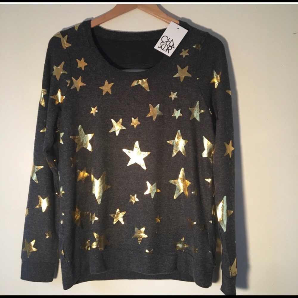 Chaser metallic star pullover
